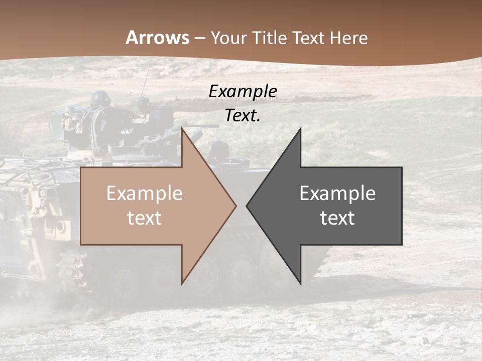 Camouflage Weaponry Peace PowerPoint Template