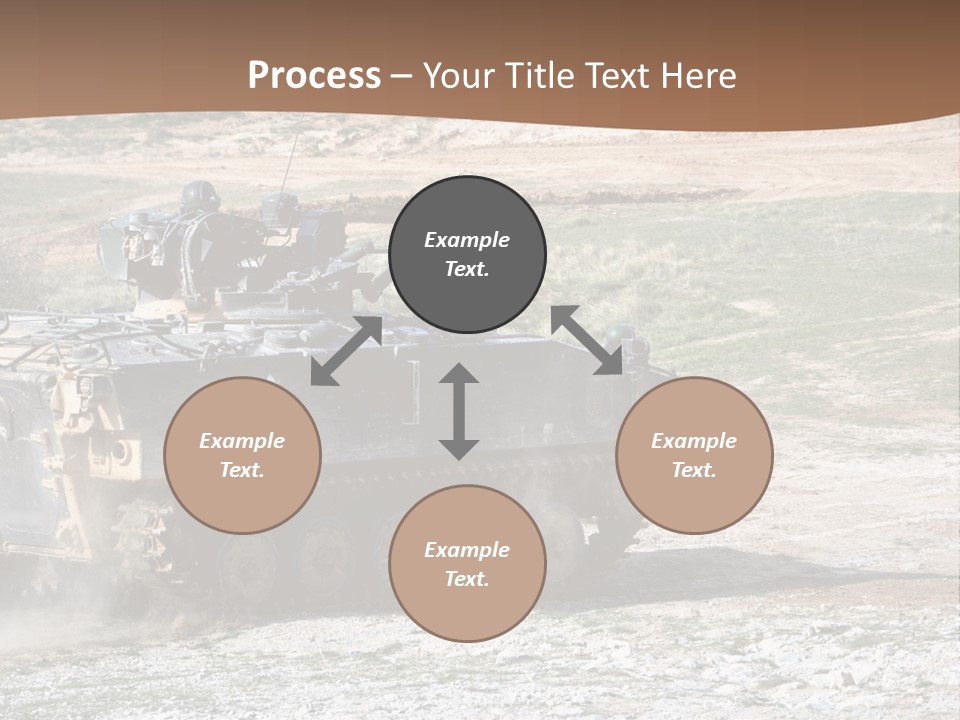 Camouflage Weaponry Peace PowerPoint Template