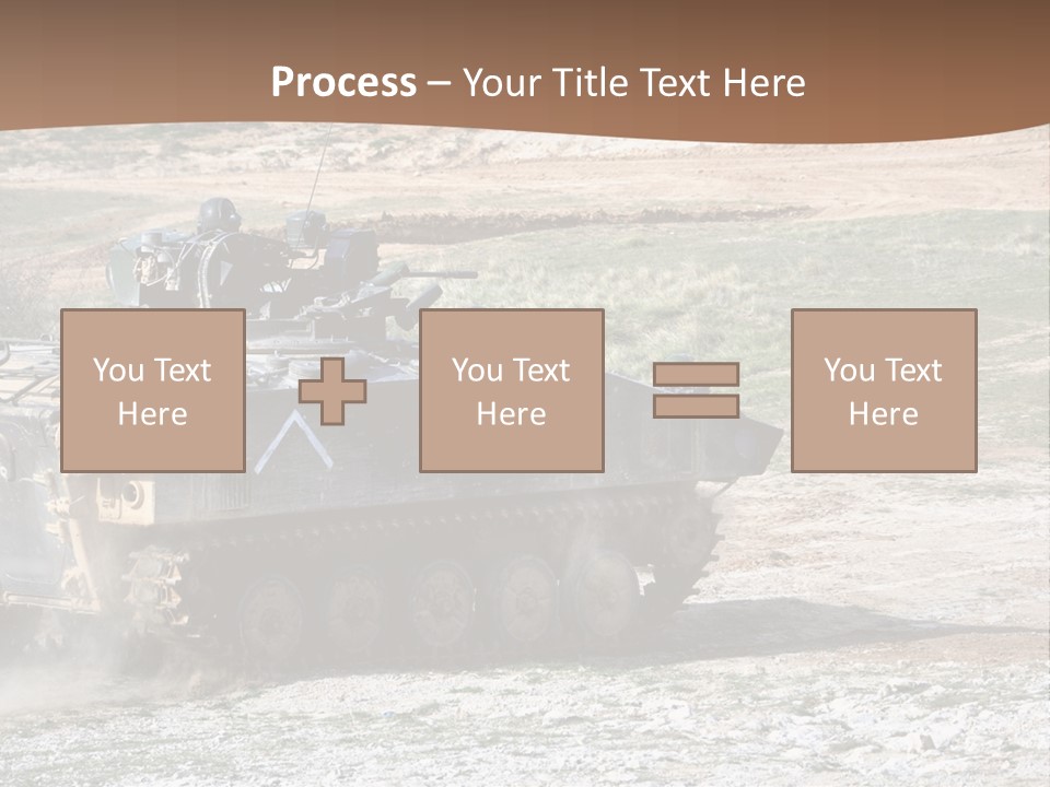 Camouflage Weaponry Peace PowerPoint Template