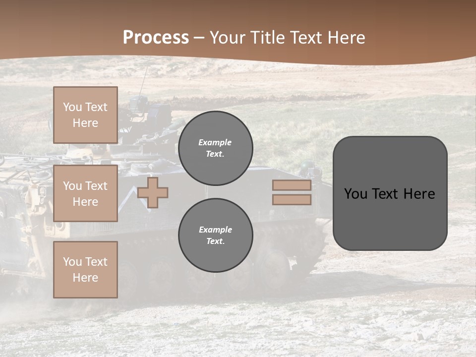 Camouflage Weaponry Peace PowerPoint Template