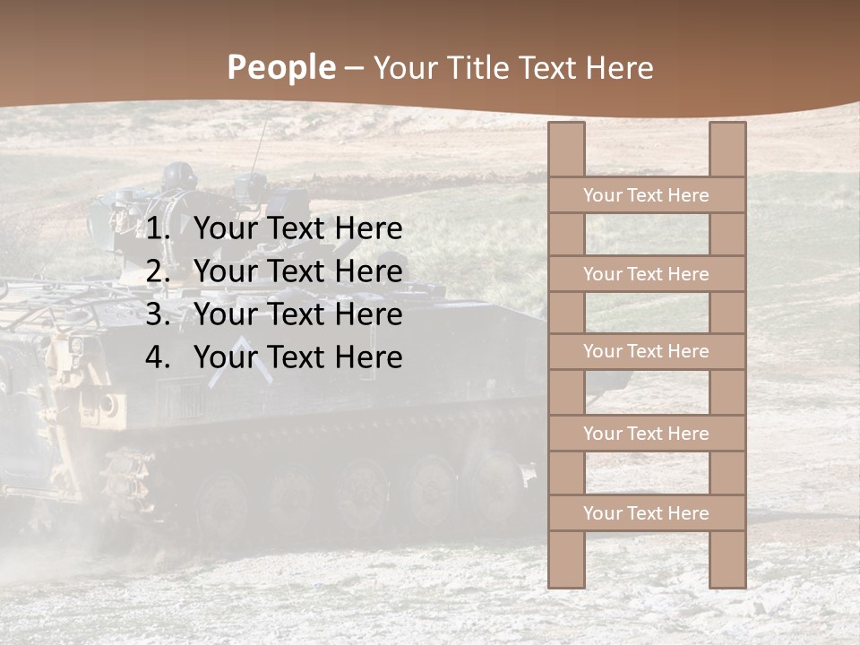 Camouflage Weaponry Peace PowerPoint Template