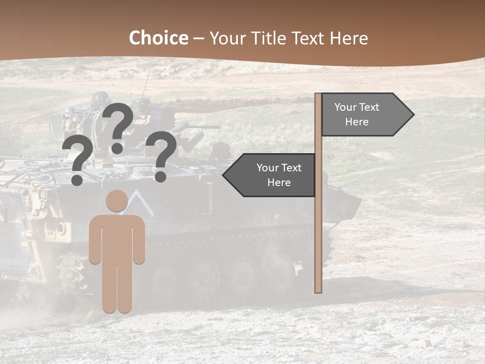 Camouflage Weaponry Peace PowerPoint Template