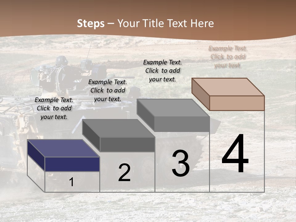 Camouflage Weaponry Peace PowerPoint Template