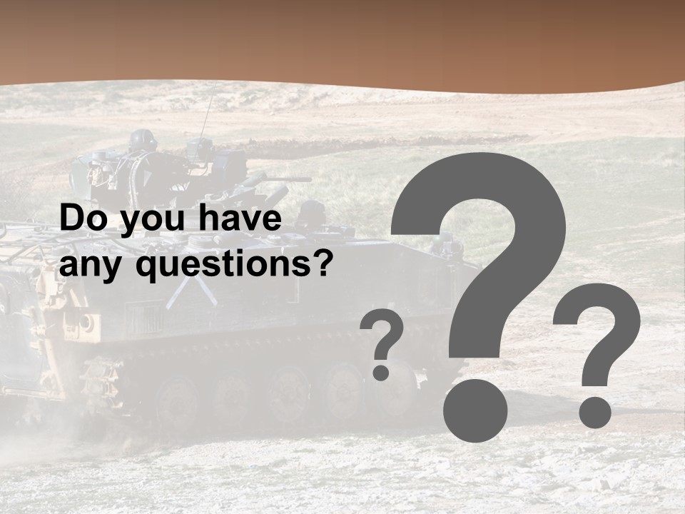 Camouflage Weaponry Peace PowerPoint Template