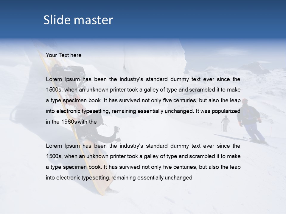 Piste Fast Copy Space PowerPoint Template