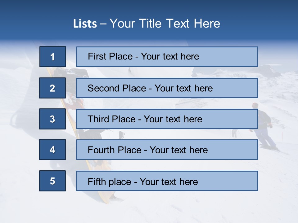 Piste Fast Copy Space PowerPoint Template