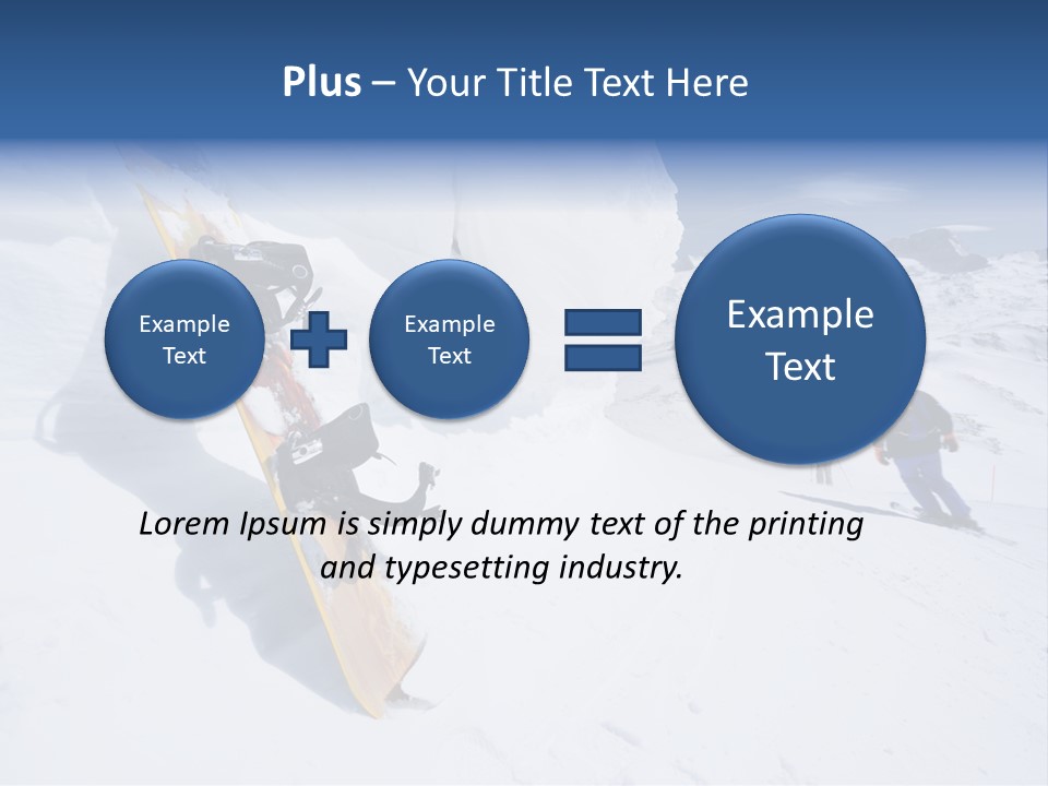 Piste Fast Copy Space PowerPoint Template