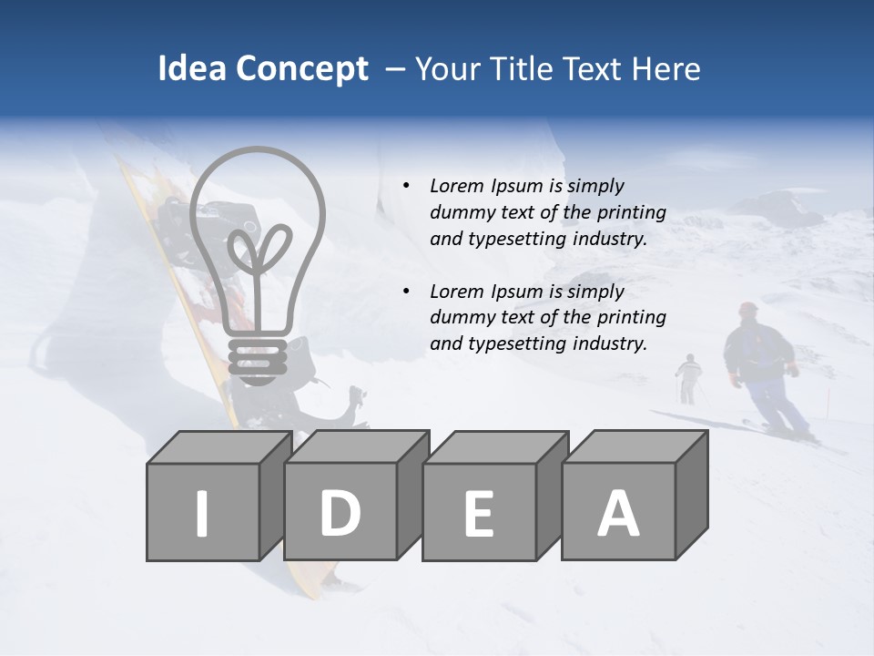 Piste Fast Copy Space PowerPoint Template