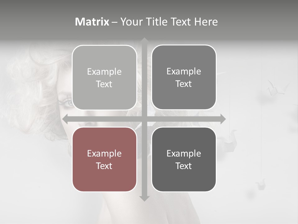 Caucasian Close Up Blond PowerPoint Template