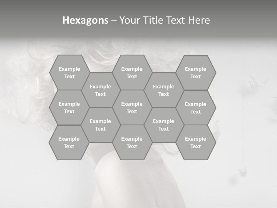 Caucasian Close Up Blond PowerPoint Template