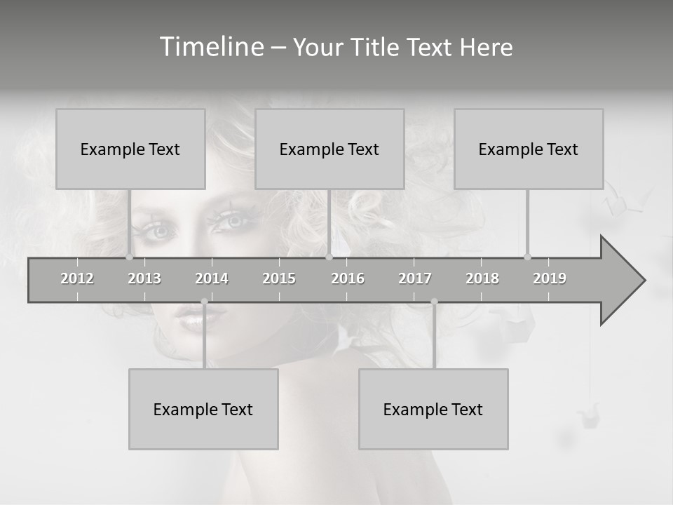 Caucasian Close Up Blond PowerPoint Template