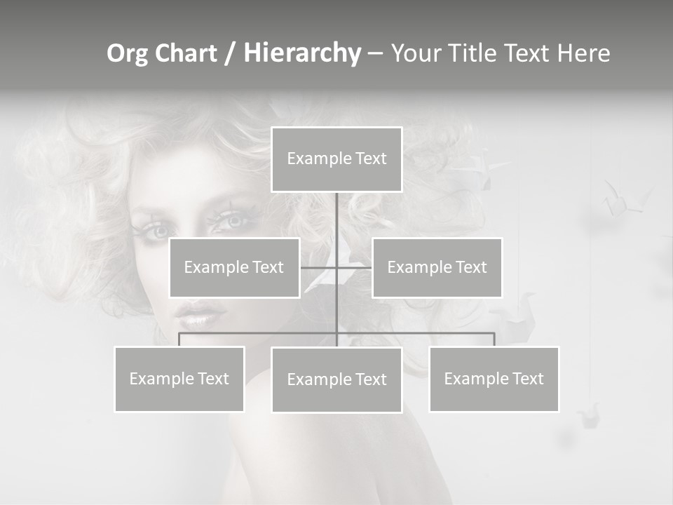 Caucasian Close Up Blond PowerPoint Template