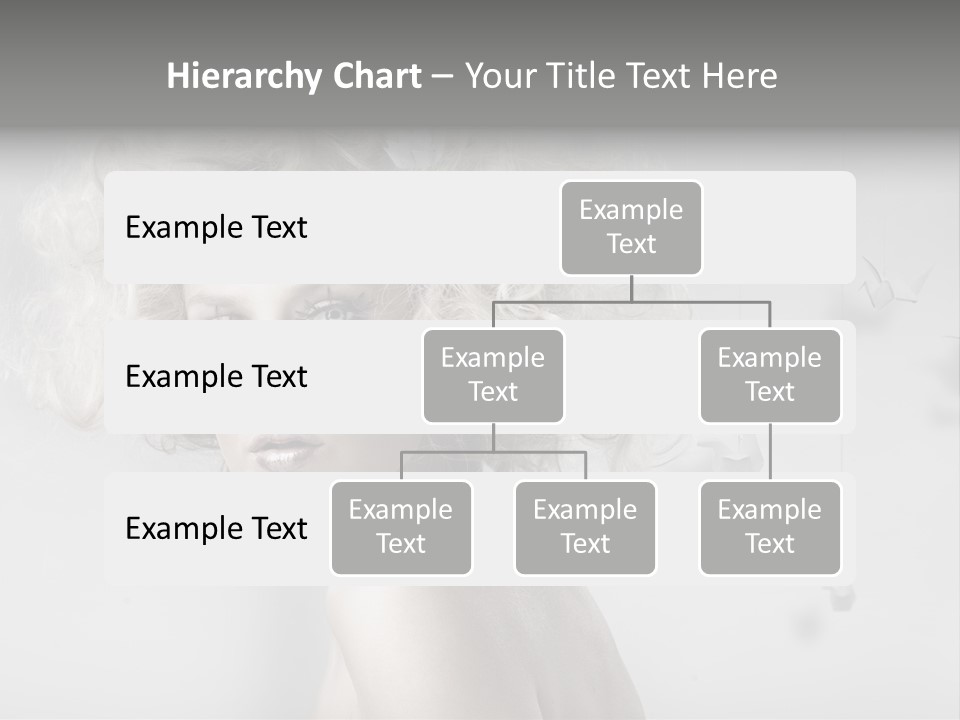 Caucasian Close Up Blond PowerPoint Template