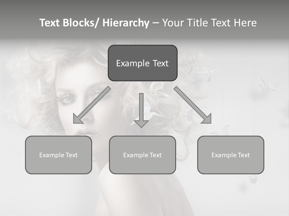 Caucasian Close Up Blond PowerPoint Template