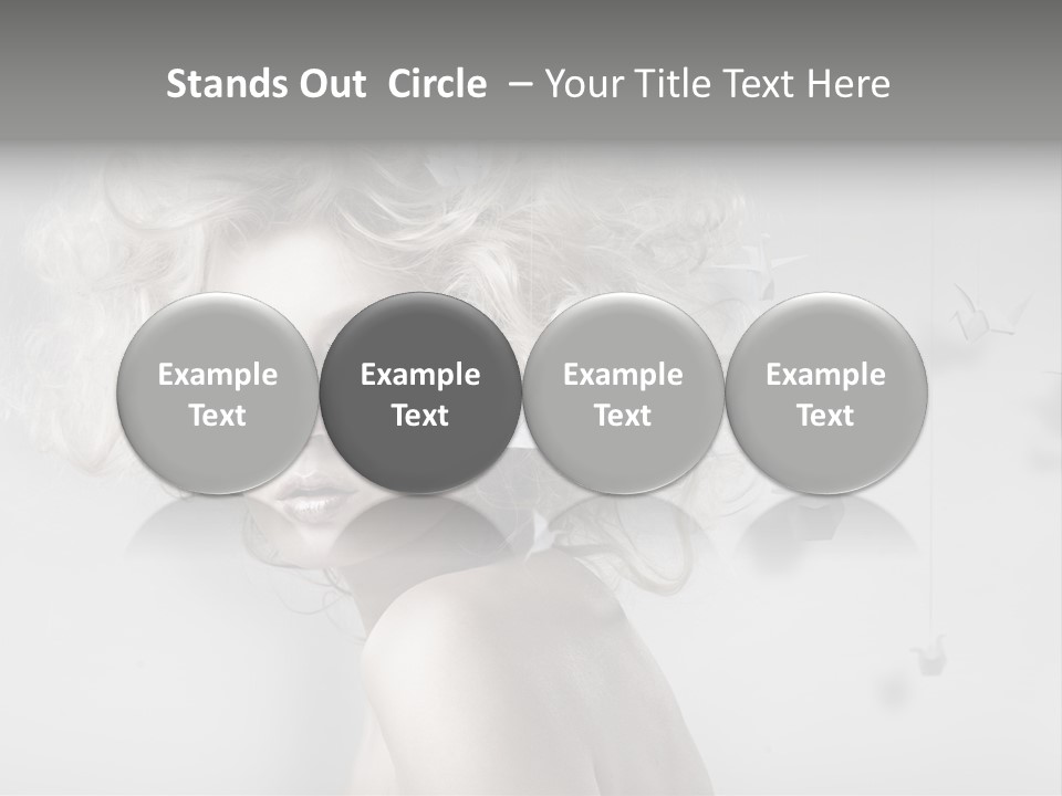 Caucasian Close Up Blond PowerPoint Template