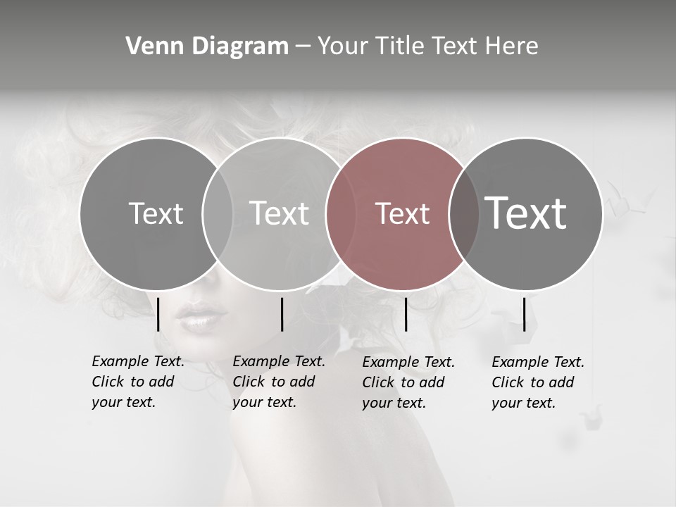 Caucasian Close Up Blond PowerPoint Template