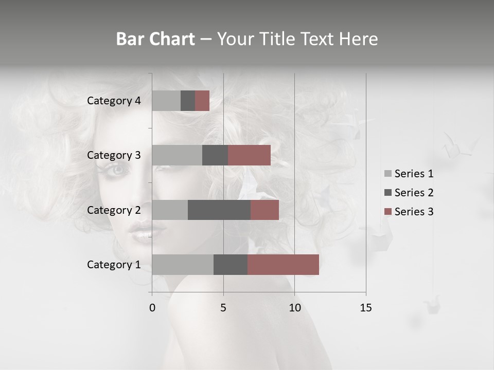 Caucasian Close Up Blond PowerPoint Template