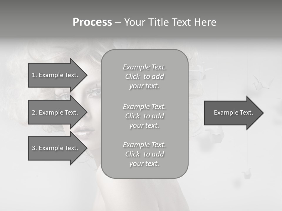 Caucasian Close Up Blond PowerPoint Template