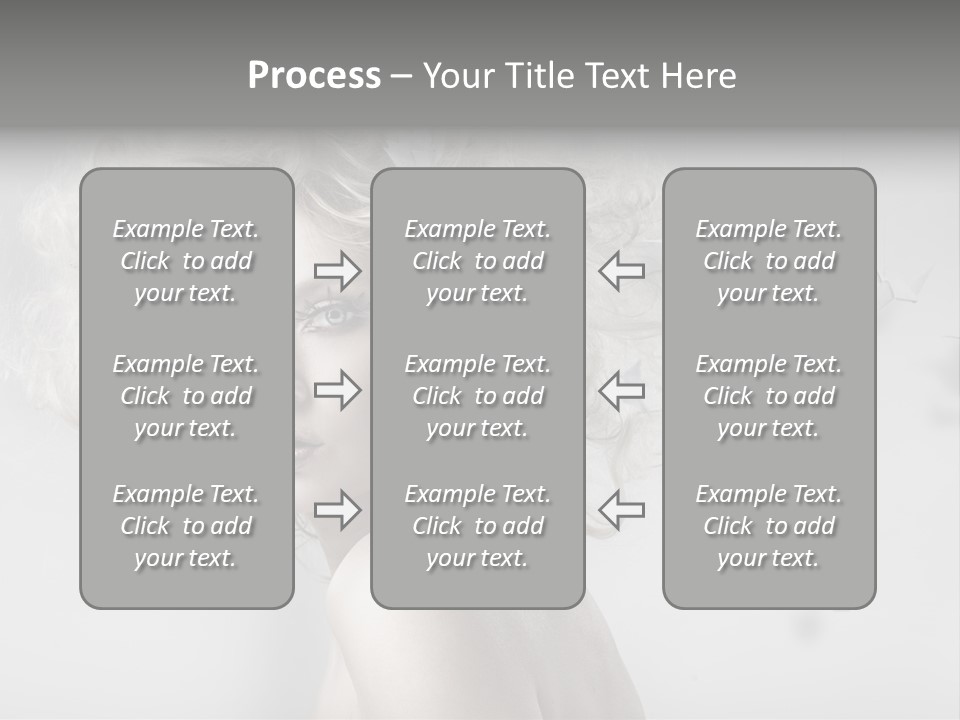 Caucasian Close Up Blond PowerPoint Template
