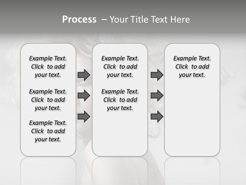 Caucasian Close Up Blond PowerPoint Template