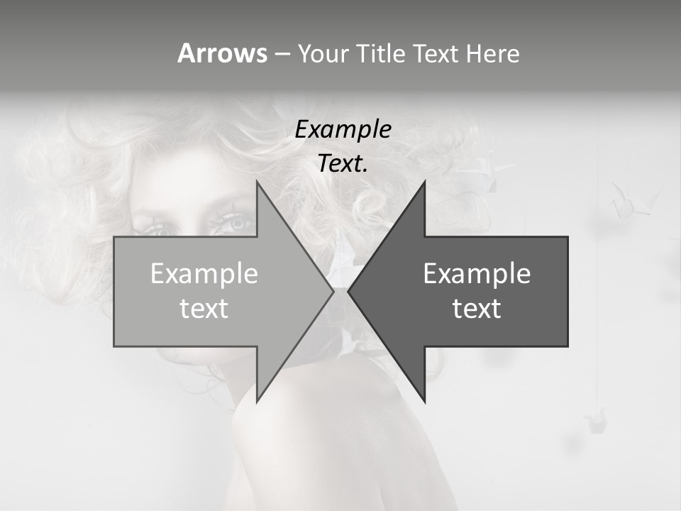 Caucasian Close Up Blond PowerPoint Template