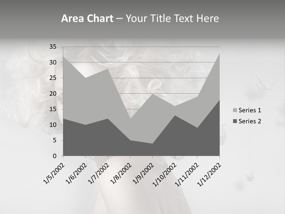 Caucasian Close Up Blond PowerPoint Template