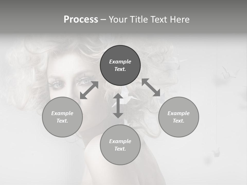 Caucasian Close Up Blond PowerPoint Template