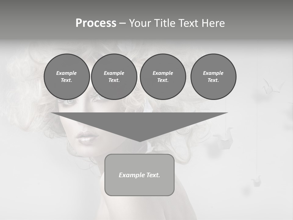 Caucasian Close Up Blond PowerPoint Template