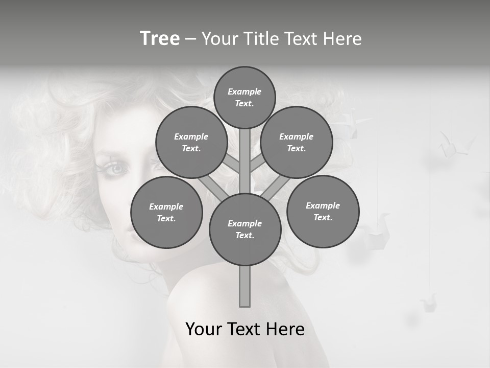 Caucasian Close Up Blond PowerPoint Template