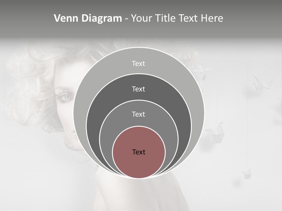 Caucasian Close Up Blond PowerPoint Template