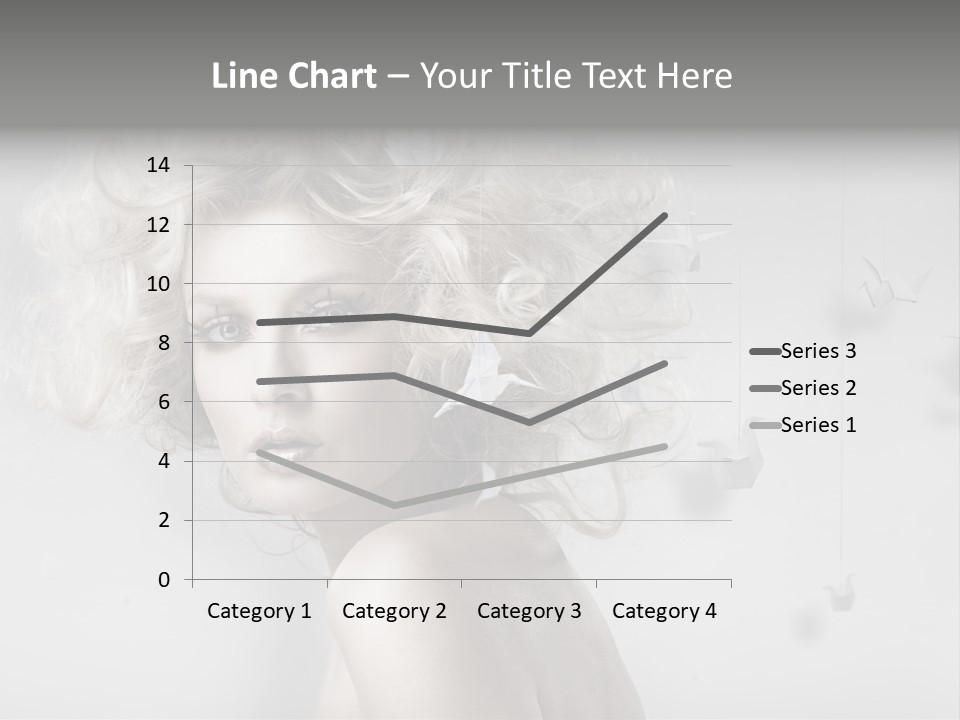 Caucasian Close Up Blond PowerPoint Template