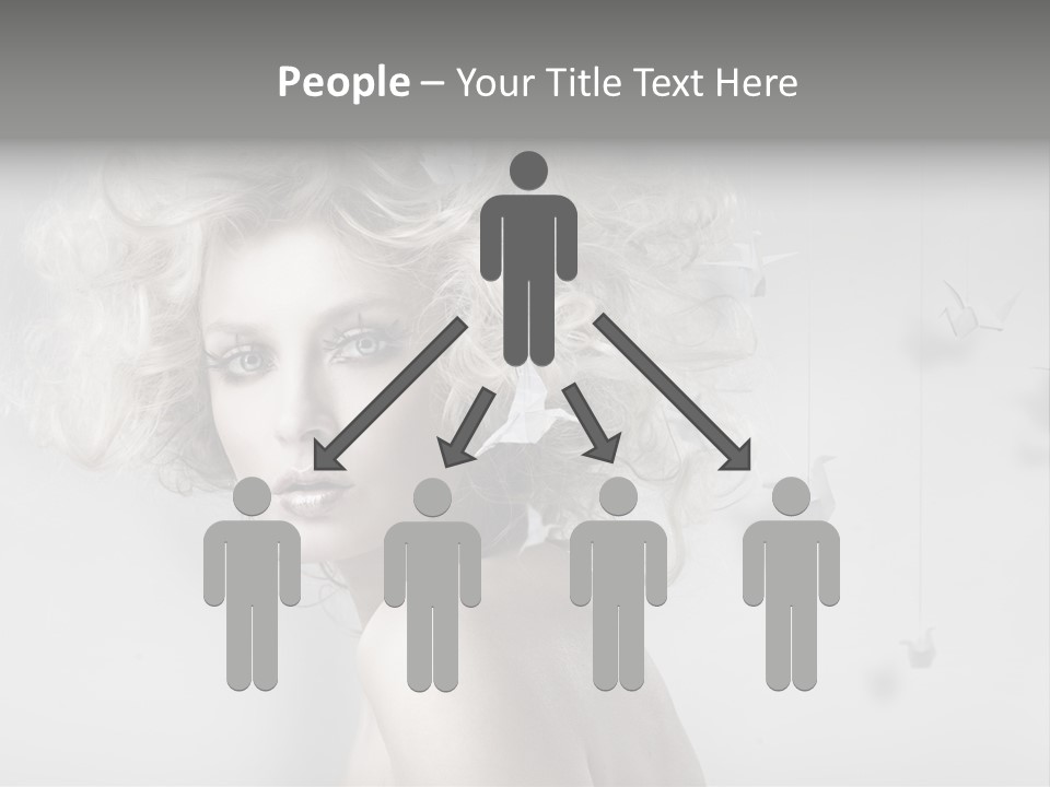 Caucasian Close Up Blond PowerPoint Template