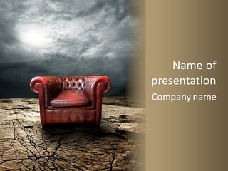 Regard Armchair Stop PowerPoint Template