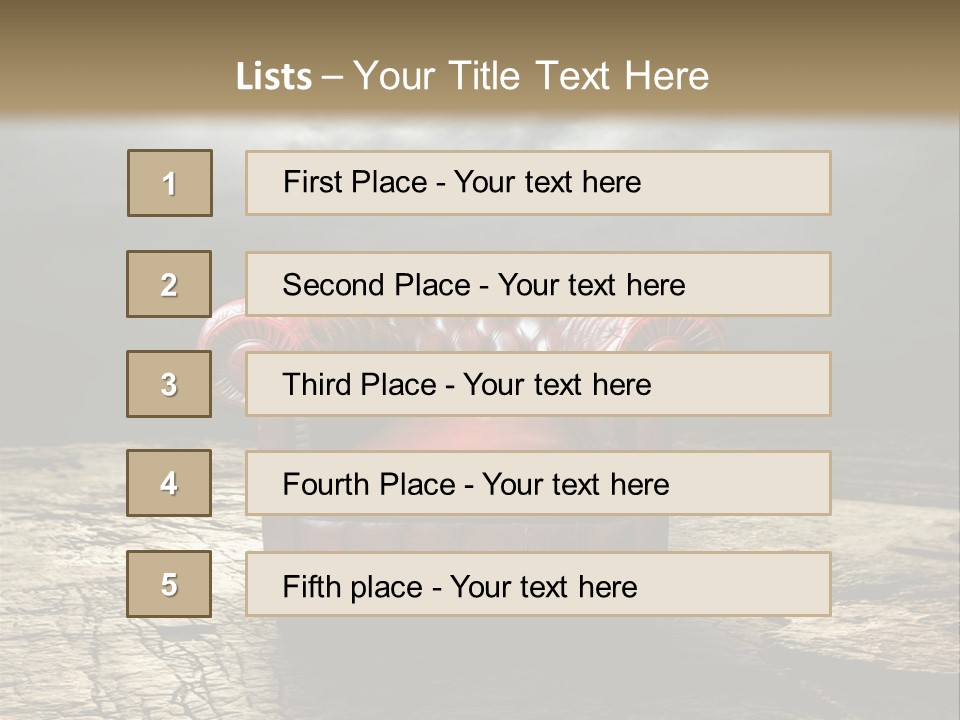 Regard Armchair Stop PowerPoint Template