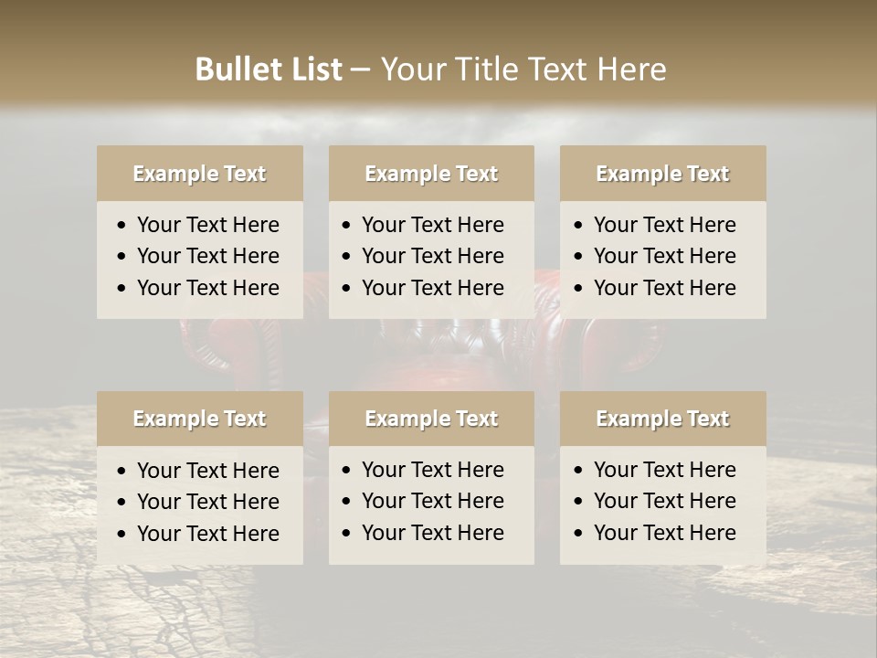 Regard Armchair Stop PowerPoint Template