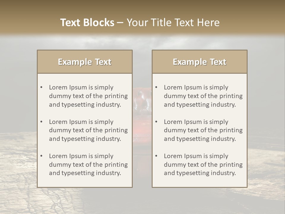 Regard Armchair Stop PowerPoint Template