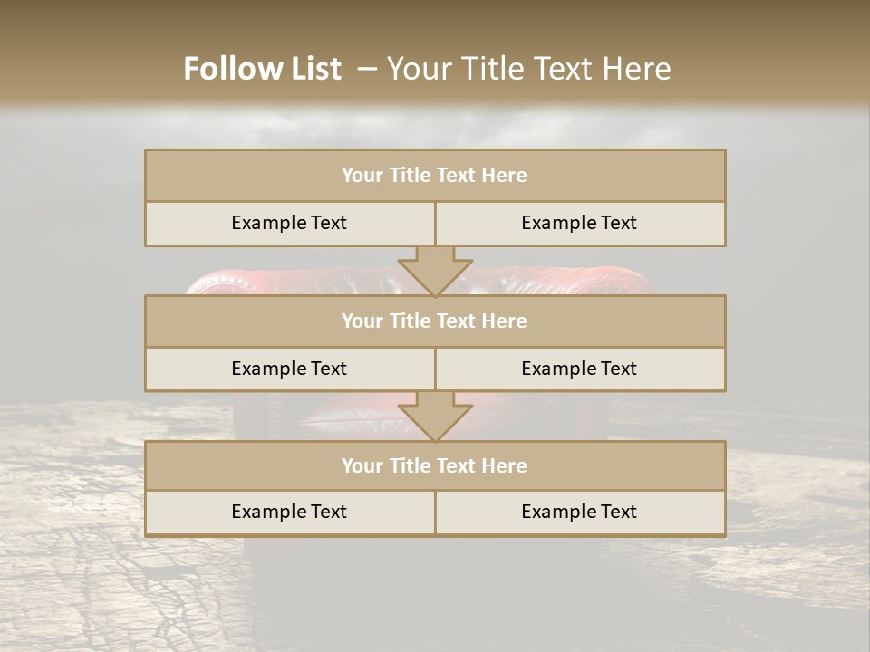Regard Armchair Stop PowerPoint Template