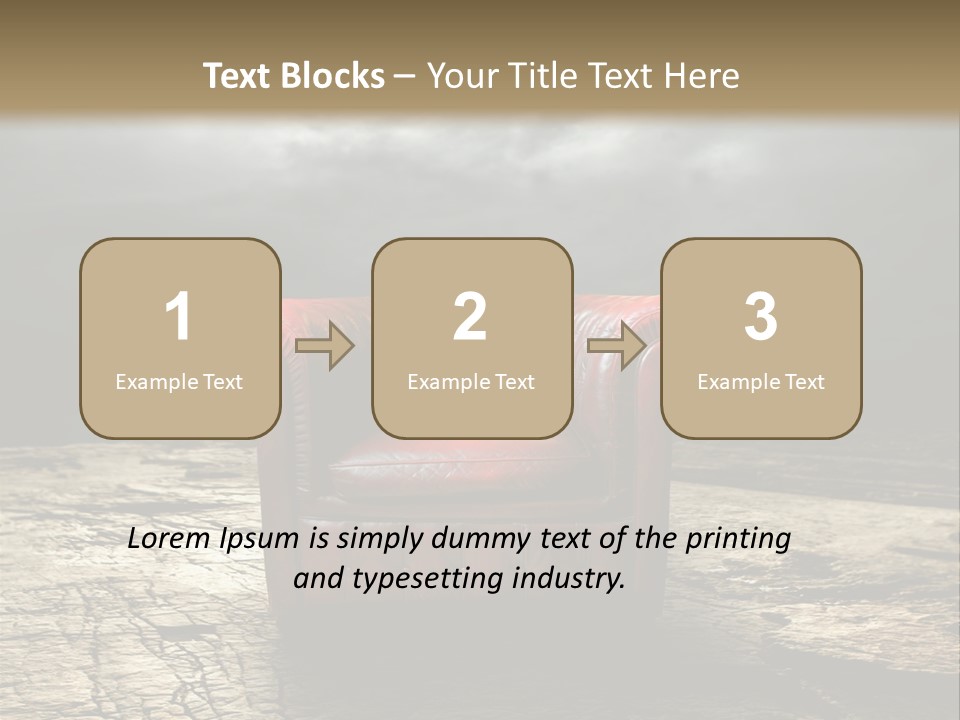 Regard Armchair Stop PowerPoint Template