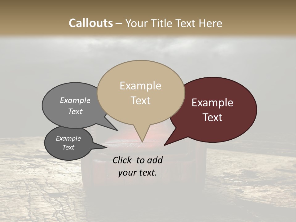 Regard Armchair Stop PowerPoint Template