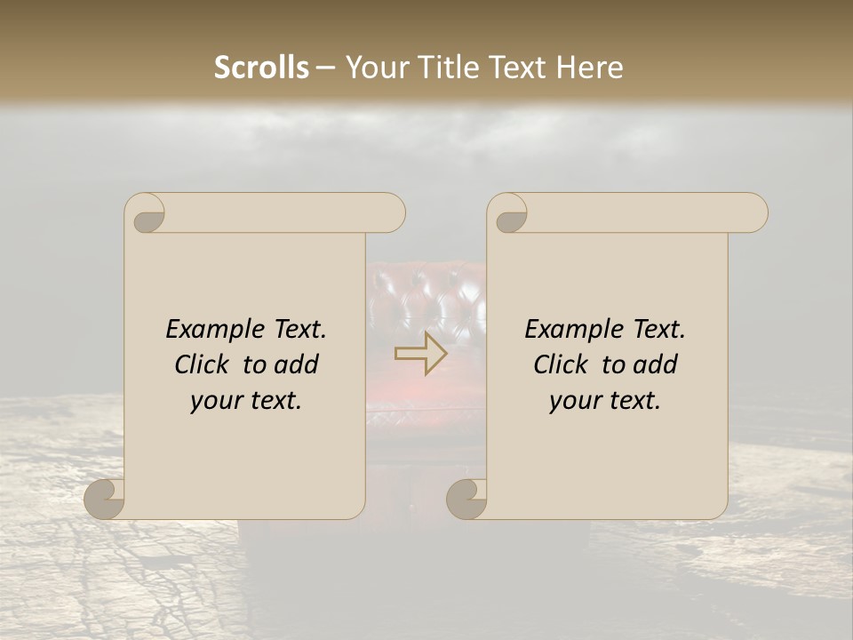 Regard Armchair Stop PowerPoint Template