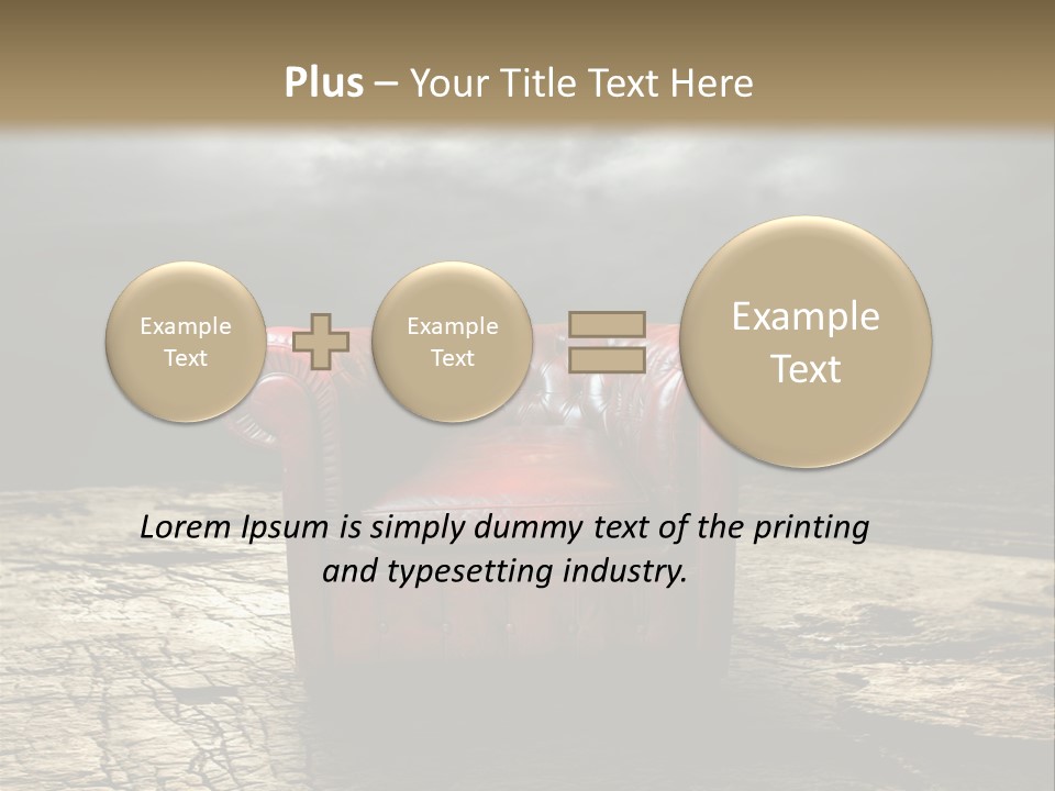 Regard Armchair Stop PowerPoint Template