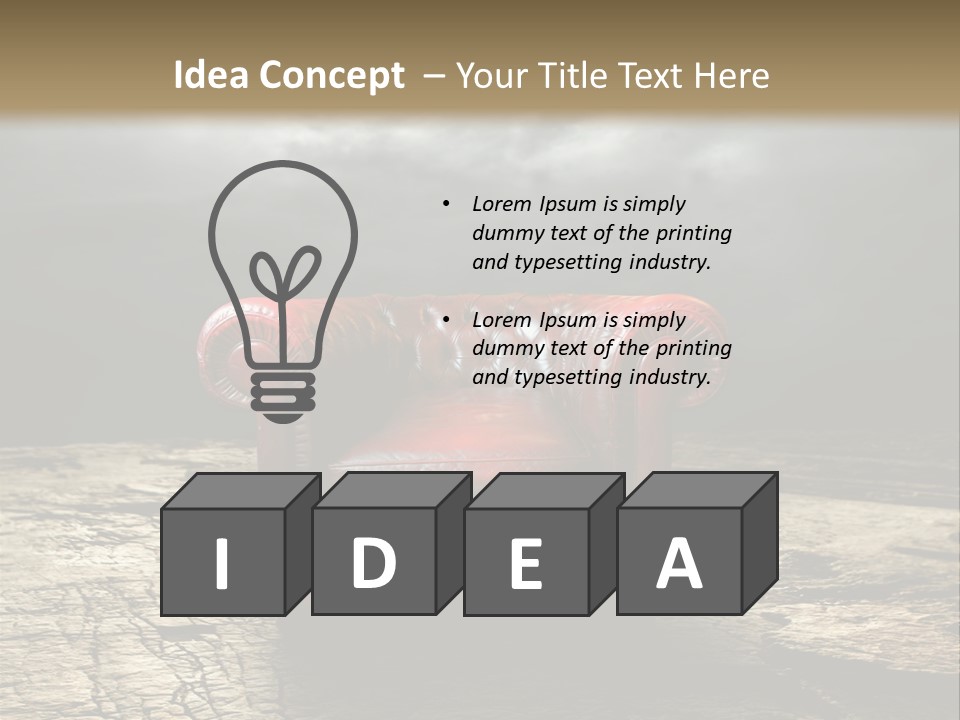 Regard Armchair Stop PowerPoint Template