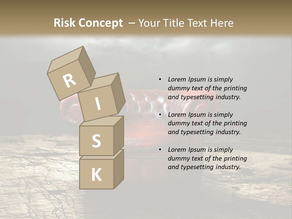 Regard Armchair Stop PowerPoint Template