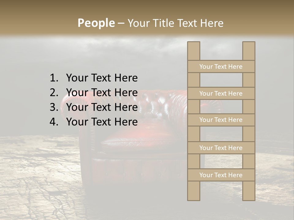 Regard Armchair Stop PowerPoint Template