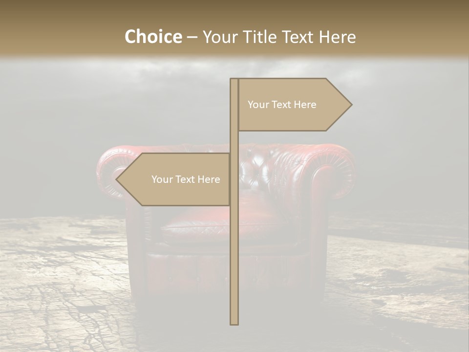 Regard Armchair Stop PowerPoint Template