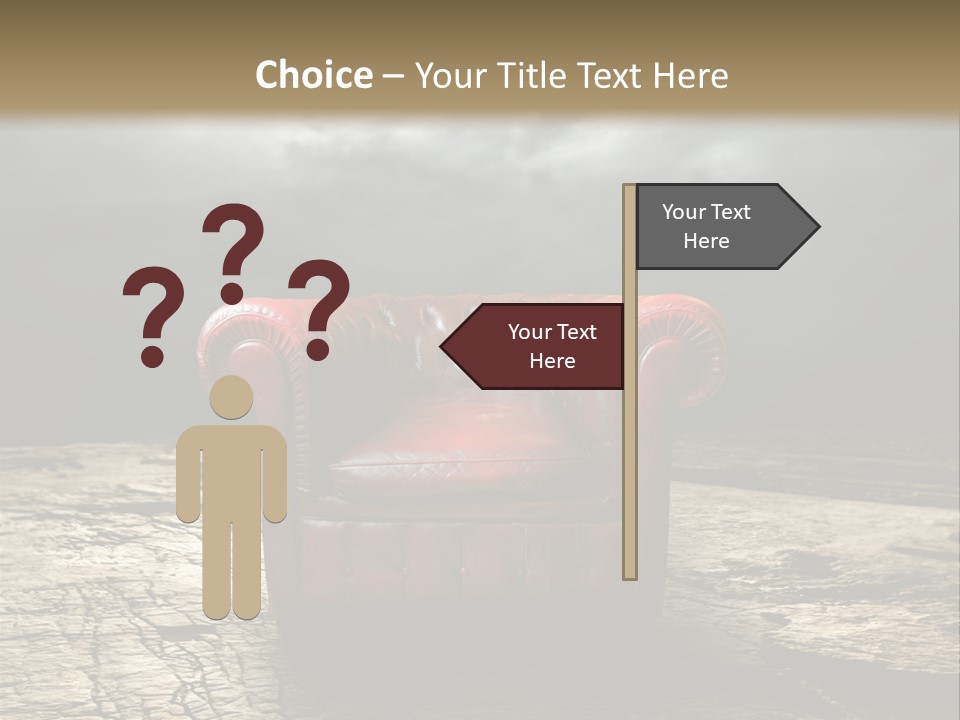 Regard Armchair Stop PowerPoint Template