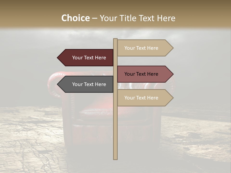 Regard Armchair Stop PowerPoint Template