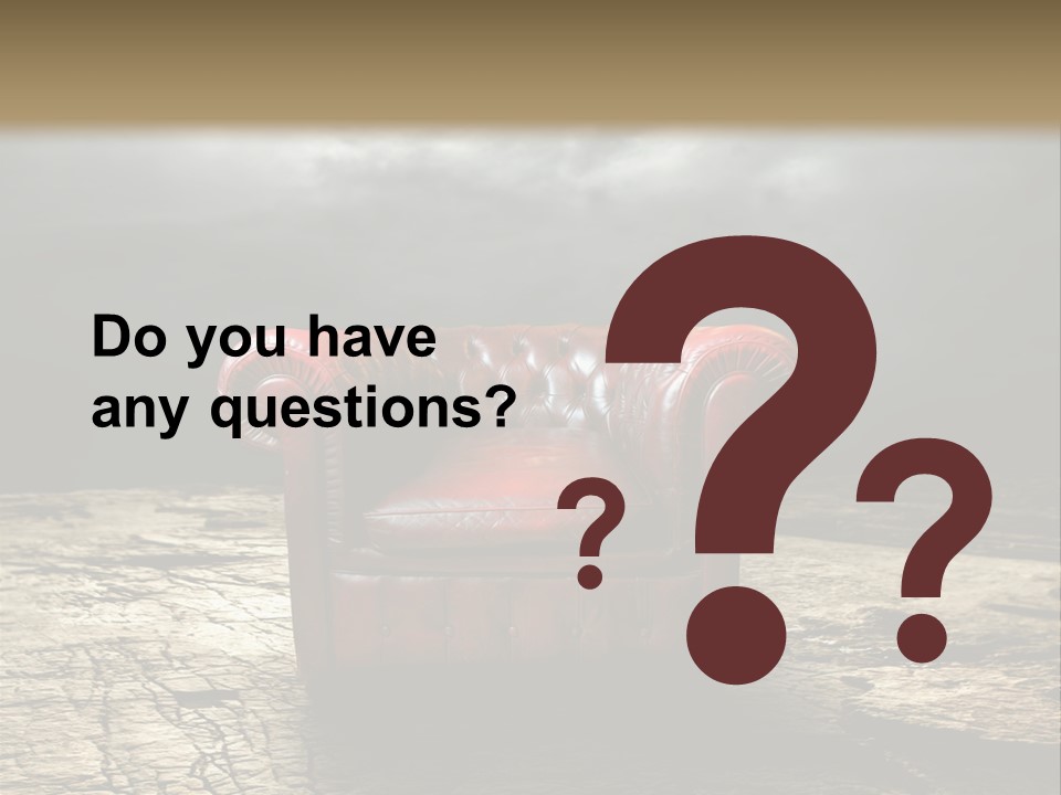 Regard Armchair Stop PowerPoint Template