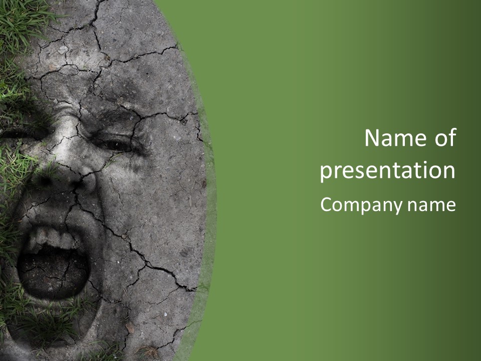 Death Hell Anxiety PowerPoint Template