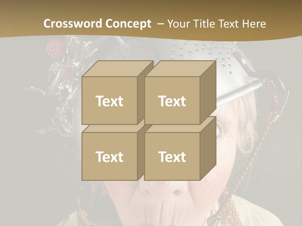 Shield Metal Scarf PowerPoint Template